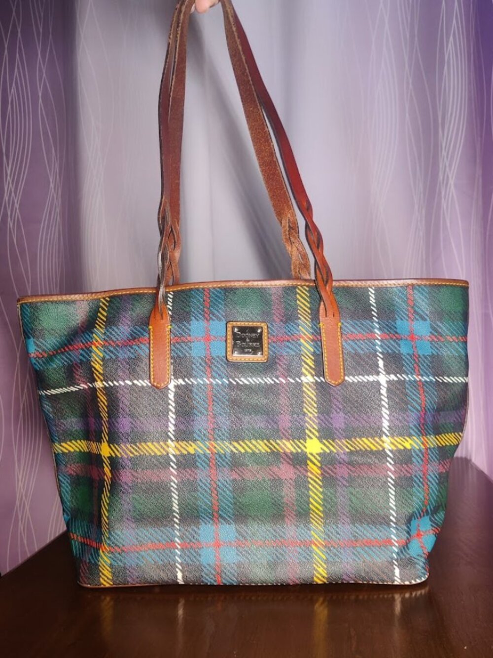 Dooney & Bourke Tartan Windsor Nelly Large Tote